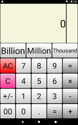 Easy Input Calculator android App screenshot 1